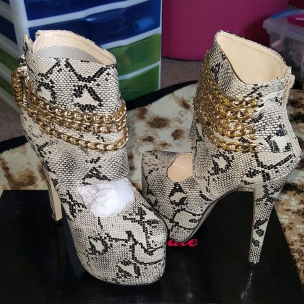 Snake Print Stilettos